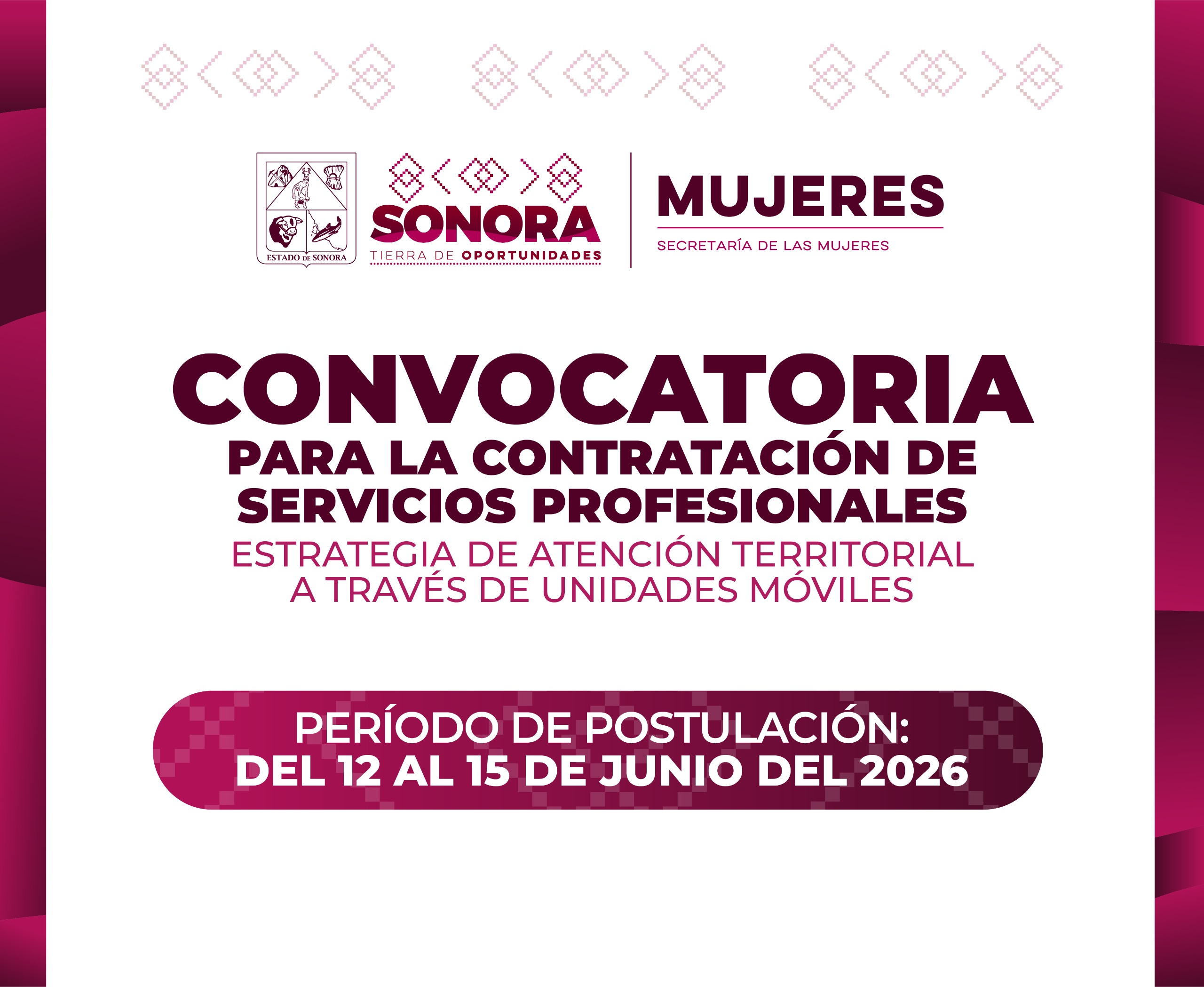 CONVOCATORIA DE CONTRATACIÓN DE SERVICIOS PROFESIONALES UNIDADES MOVILES