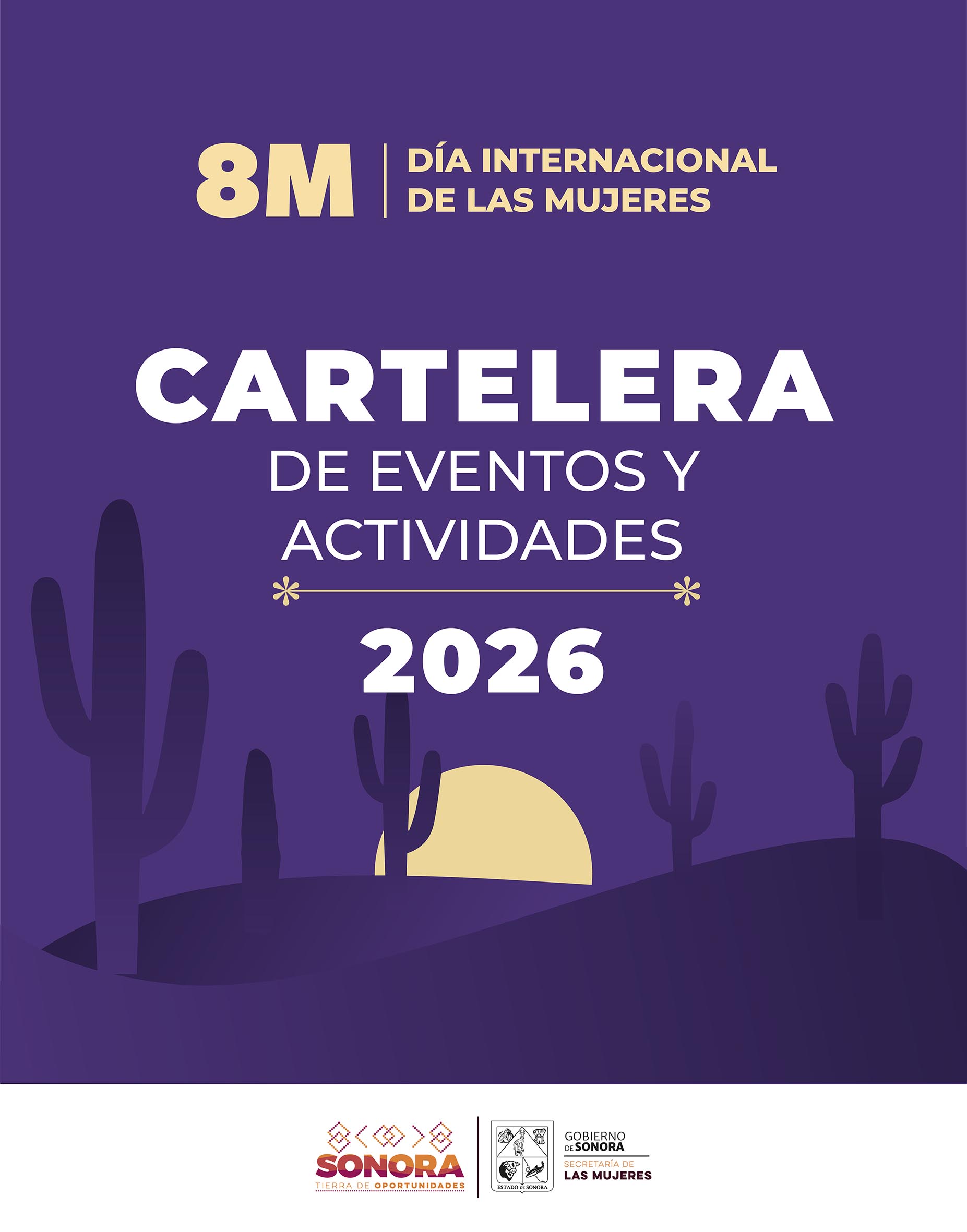 8 de Marzo Día Internacional de la Mujer Cartelera de actividades 2026