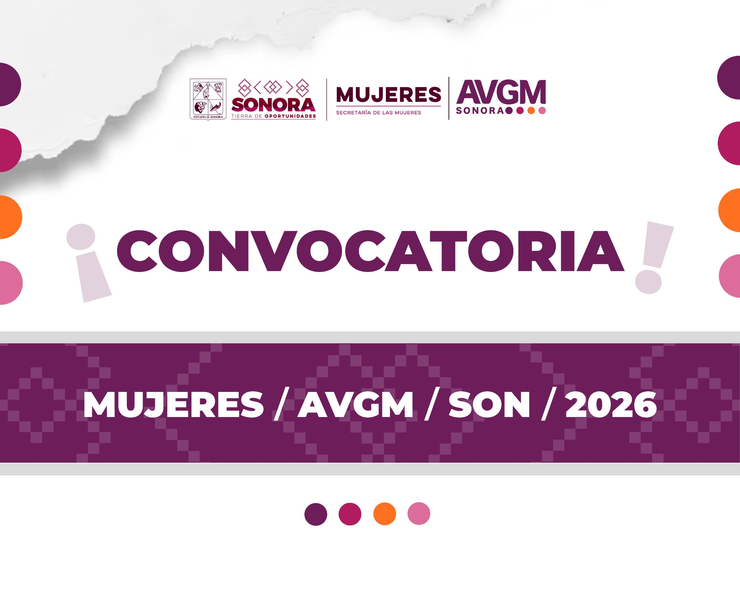CONVOCATORIA AVGM MUJERES 2026