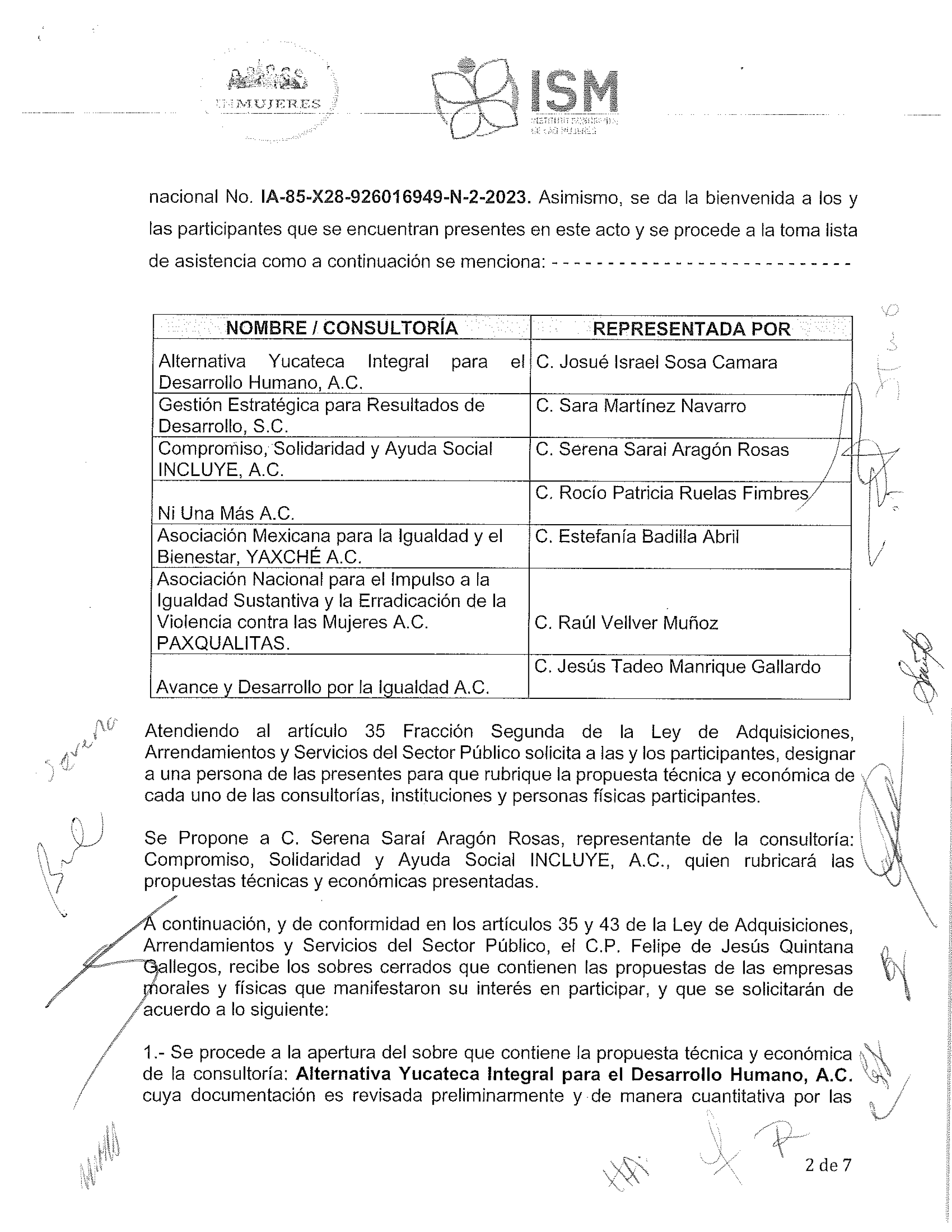 ACTA APERTURA DE PROPUESTAS FOBAM 2